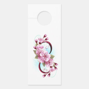 Colgador Para Puertas Infinito con las flores de flores de Sakura Blosso