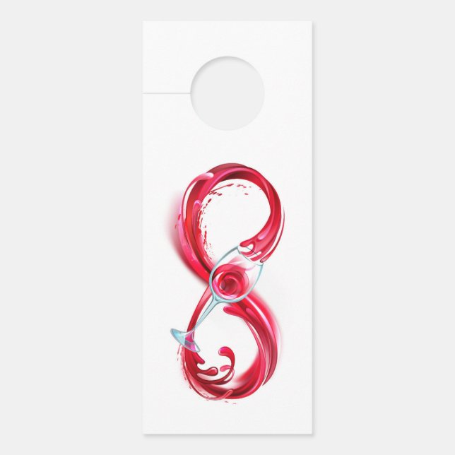 Colgador Para Puertas Infinity with Red Wine (Anverso)