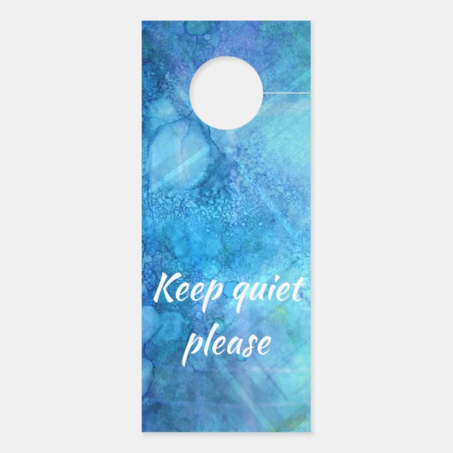 Colgador Para Puertas Inspiración en progreso, no te calles, por favor (Reverso)