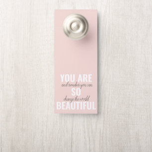 Colgador Para Puertas Inspiración, Eres Tan Hermosa Cita Positiva