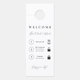 Colgador Para Puertas Instrucciones de bloqueo/desbloqueo de la cerradur