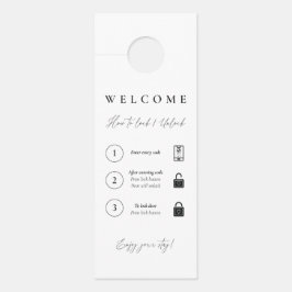 Colgador Para Puertas Instrucciones de bloqueo/desbloqueo de la cerradur