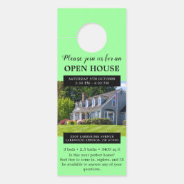 Colgador Para Puertas Invitación a la Casa Abierta Agricultura Inmobilia