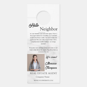 Colgador Para Puertas Invitación de Casa Abierta Granjas de Bienes Raíce