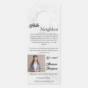 Colgador Para Puertas Invitación de Casa Abierta Granjas de Bienes Raíce
