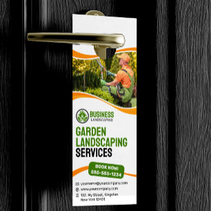 Colgador Para Puertas Jardinería de naranja y verde Diseño de jardines C