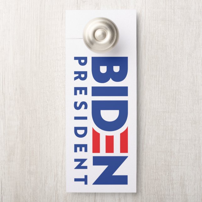 Colgador Para Puertas Joe Biden 2020 Biden para presidente (En pomo)