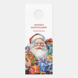 Colgador Para Puertas Jolly Santa Claus Navidades clásicos