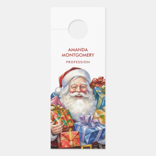 Colgador Para Puertas Jolly Santa Claus Navidades clásicos (Anverso)