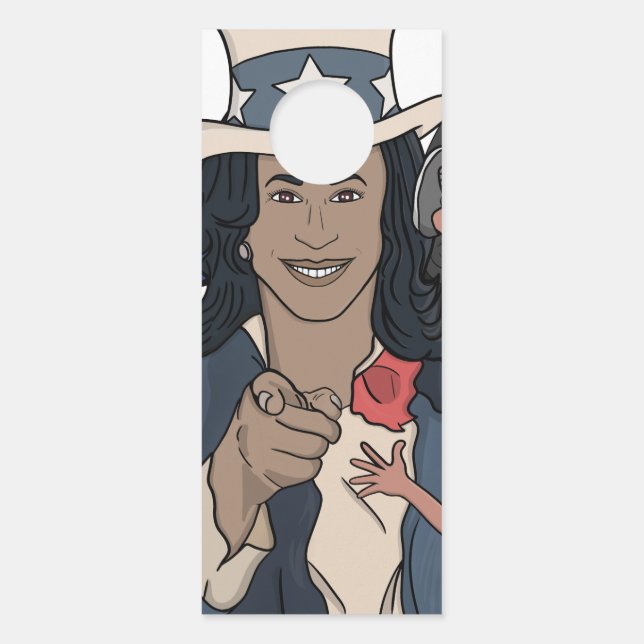 Colgador Para Puertas Kamala Harris Bootleg Rap Style (Anverso)
