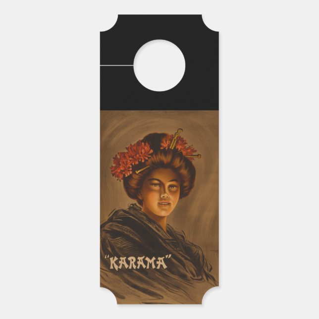 Colgador Para Puertas Karama: Actriz japonesa Romance Geisha (Anverso)