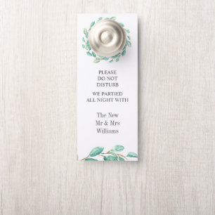 Colgador Para Puertas La Boda Elegante De Eucalytpus No Perturba