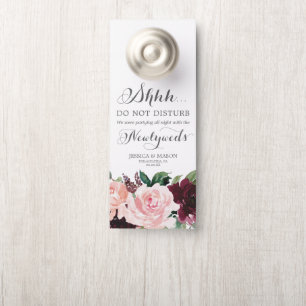 Colgador Para Puertas La colgante de la puerta del Boda de Borgoña de Ru