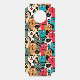 Colgador Para Puertas La multitud de gatos