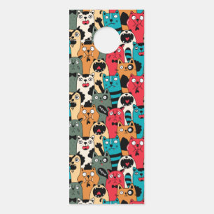 Colgador Para Puertas La multitud de gatos