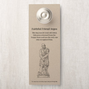 Colgador Para Puertas La odisea griega de Homero, Argos, el perro