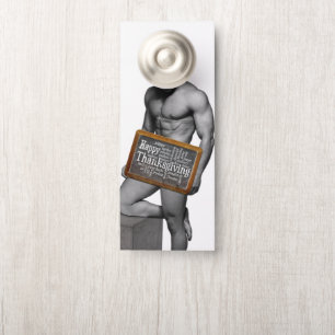 Colgador Para Puertas La tradición de Acción de Gracias de SlipperyJoe's