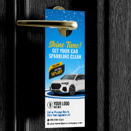 Colgador Para Puertas Lavado de coche azul Auto Detailing Auto Cleaning