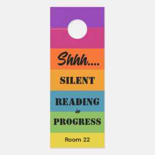 Colgador Para Puertas Lectura silenciosa en aula en curso