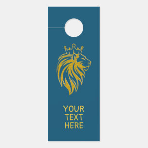 Colgador Para Puertas León con corona - Estilo de oro 2