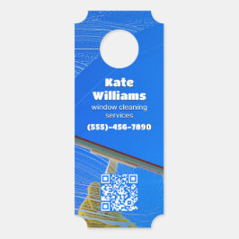Colgador Para Puertas Limpieza de ventana QR personalizado