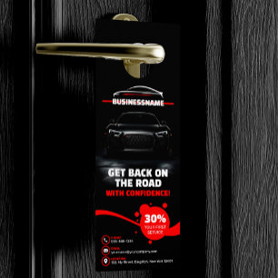 Colgador Para Puertas Limpieza profesional de automóviles Red & Black