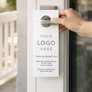 Colgador Para Puertas Logo Lo Sentimos No Estuvo Promocional Empresarial