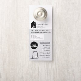 Colgador Para Puertas Logotipo del Servicio de Limpieza Modern Cleaning 