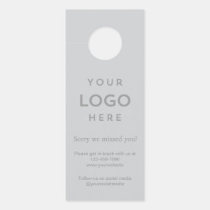 Colgador Para Puertas Logotipo Lo sentimos, nos perdimos Promocional Emp