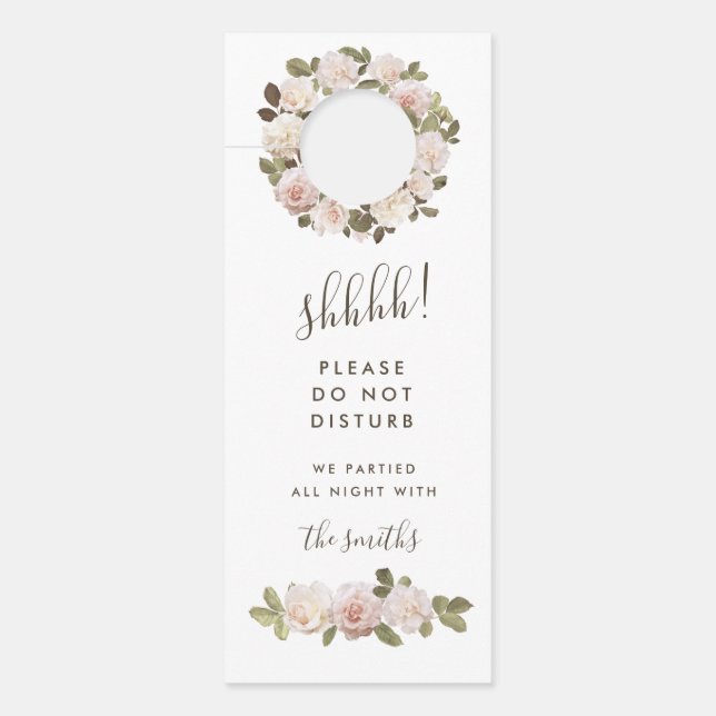 Colgador Para Puertas Los Rosas franceses de época no molestan los pelig (Anverso)