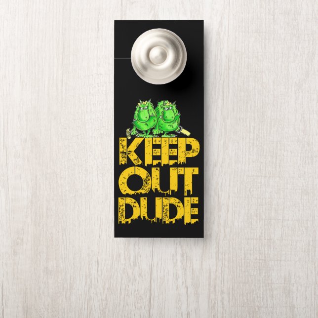 Colgador Para Puertas ¡mantente fuera, tío! (En pomo)