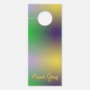 Colgador Para Puertas Mardi Gras Amarillo, Púrpura, Verde