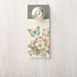 Colgador Para Puertas Mariposa floral/primavera de estilo vintage