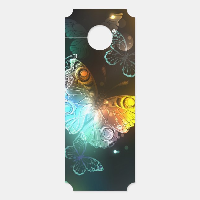 Colgador Para Puertas Mariposa luminosa y mariposas nocturnas (Anverso)