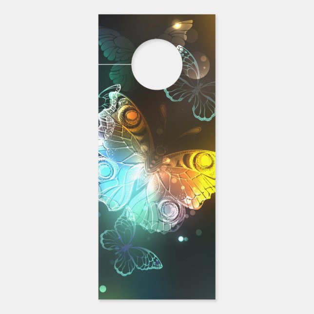 Colgador Para Puertas Mariposa luminosa y mariposas nocturnas (Anverso)
