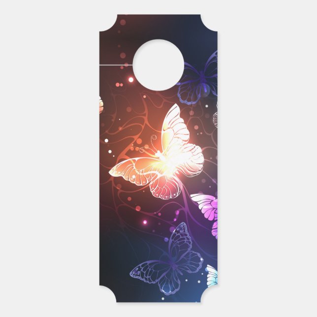 Colgador Para Puertas Mariposas nocturnas brillantes (Anverso)