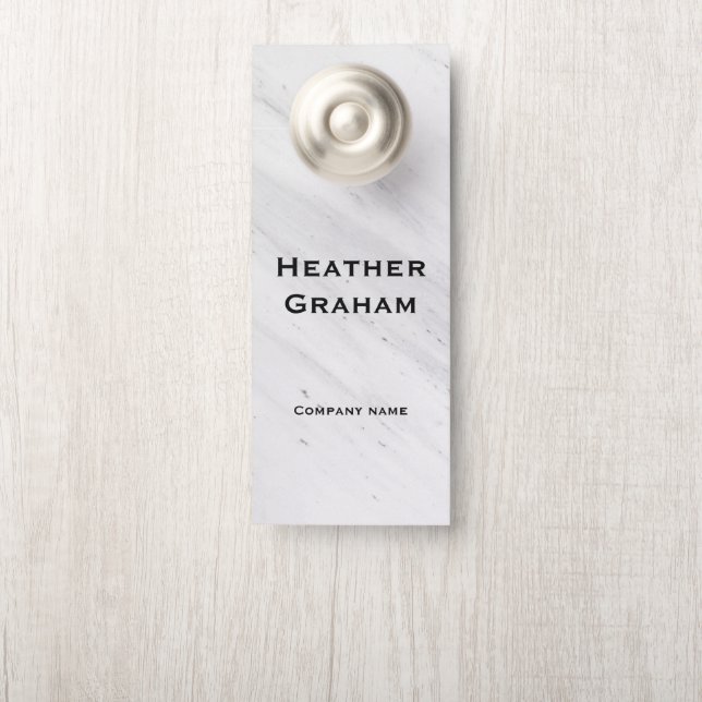 Colgador Para Puertas Mármol elegante personalizable (En pomo)