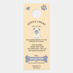 Colgador Para Puertas Mascota de paseos de perros de barrio con servicio