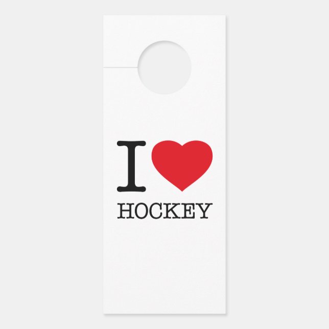 COLGADOR PARA PUERTAS ME ENCANTA HOCKEY (Anverso)