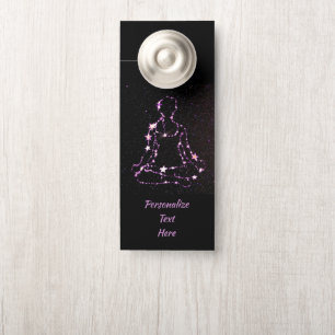 Colgador Para Puertas Meditación Zen Yoga Namaste Espiritual Personaliza