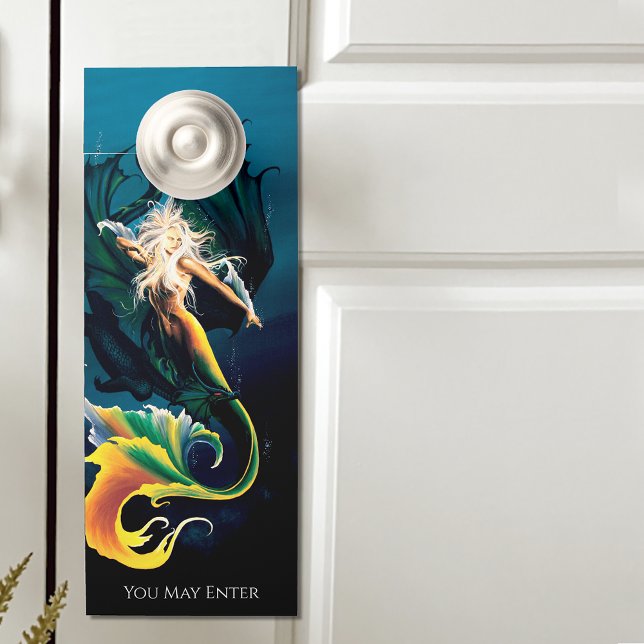 Colgador Para Puertas Mermaid Dragon Fantasy Blue (Subido por el creador)