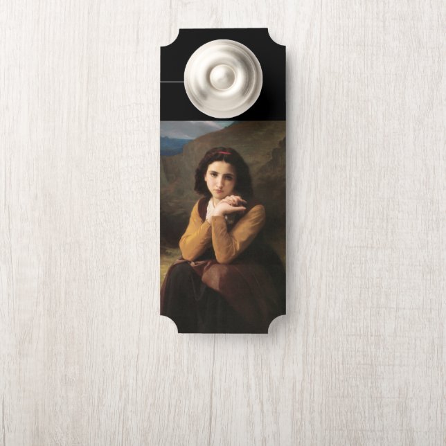 Colgador Para Puertas Mignon Innocence of Adolescent Chica, Bouguereau (En pomo)