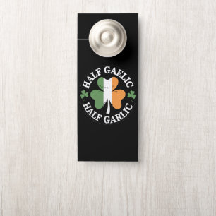 Colgador Para Puertas Mitad gaélico mitad ajo irlandés italiano St. Patr
