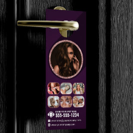 Colgador Para Puertas Moda Rosa Gold Beauty Spa Hair Nail Makeup Salon