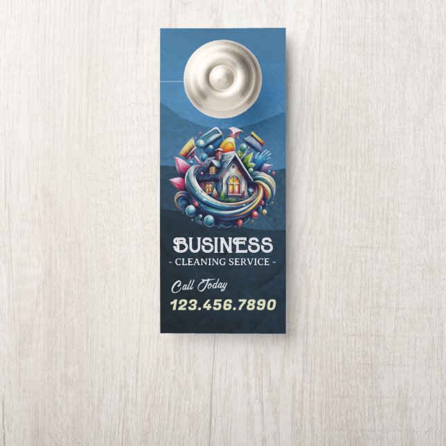 Colgador Para Puertas Modern House Cleaning Maid Service Housekeeping (En pomo)