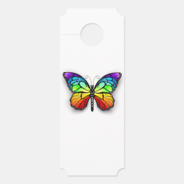Colgador Para Puertas Monarca de mariposa arcoiris (Anverso)