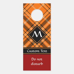 Colgador Para Puertas Naranja de Halloween Tartan