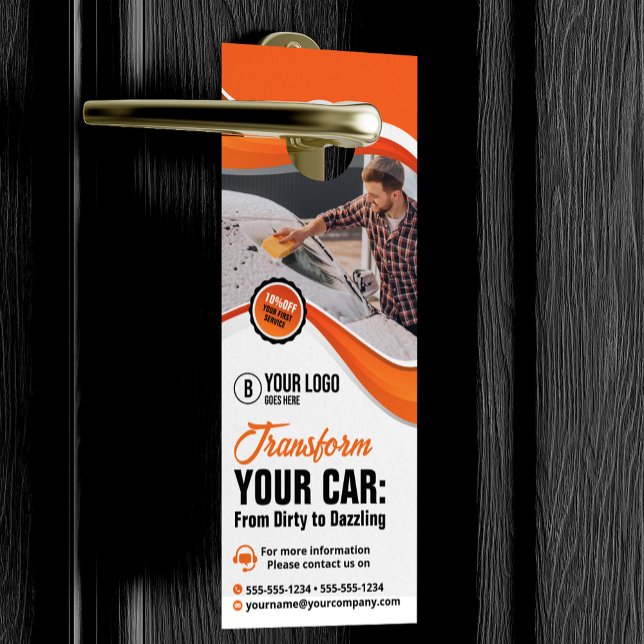 Colgador Para Puertas Naranja Lavado de Coches Waxing Auto Detailing Ser (Subido por el creador)