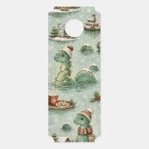 Navidad Nessie Monstruo del Lago Ness Acogedores C
