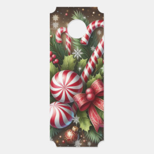 Colgador Para Puertas Navidades clásicos de caña de caña de caña/menta v